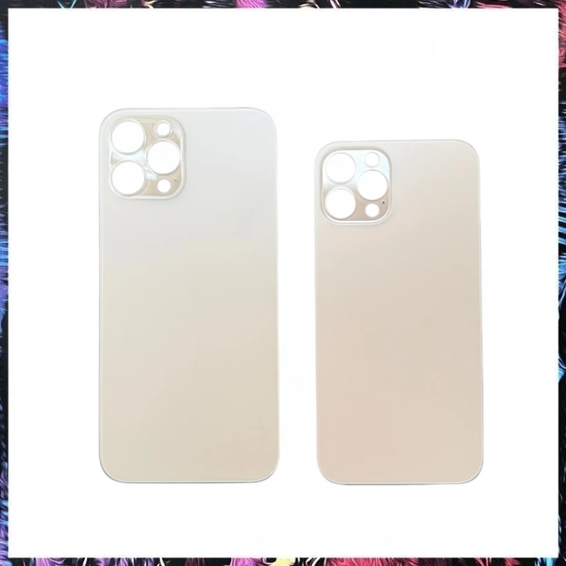1PCS Unibody an 2in1 Rear Glass Apply to For iPhone 12 Pro MAX 12PRO Back Cover Door Replacing Repair Solid Color Housing Glass view 3