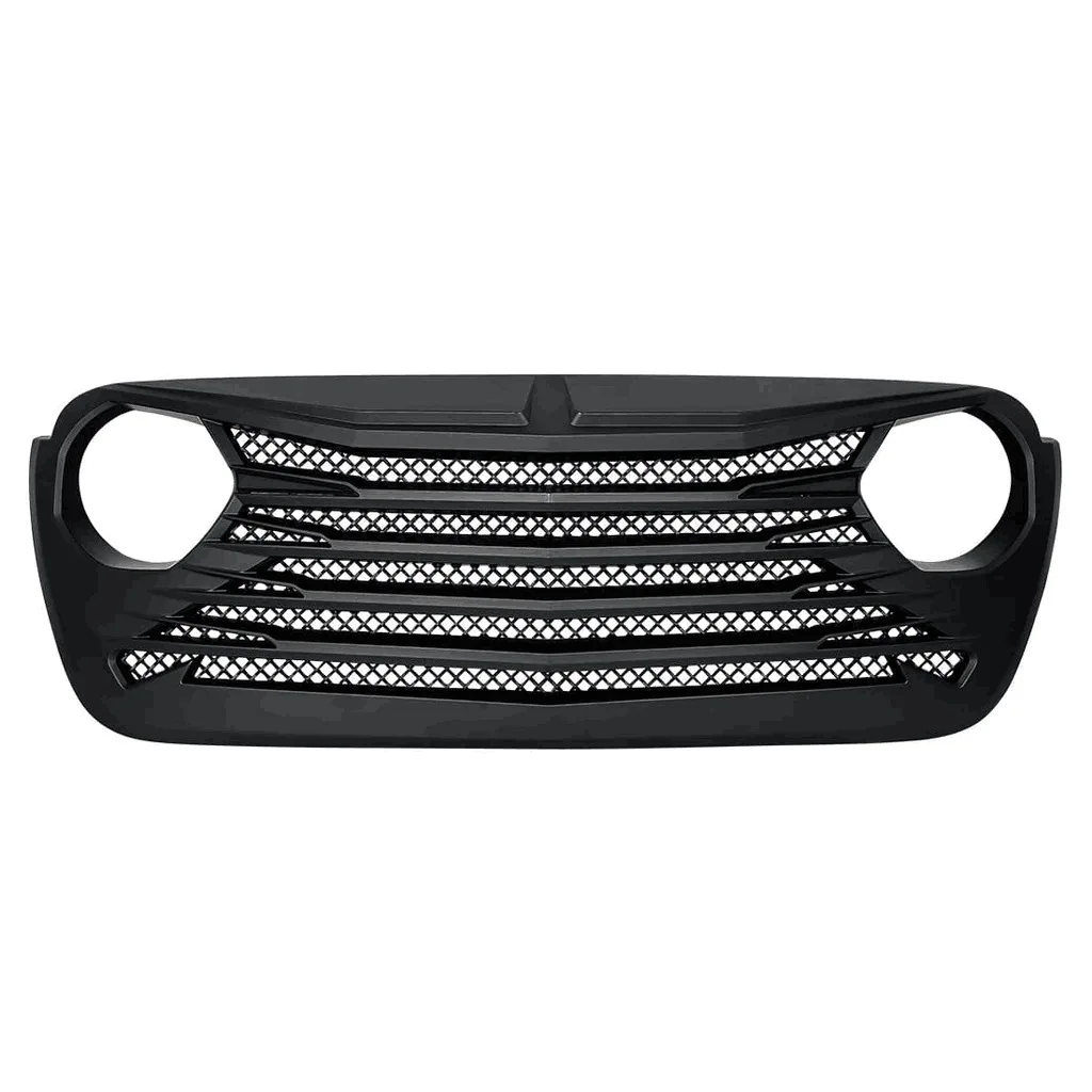 

Suitable for 2018-2023 Jeep Wrangler JLJT grille Front Racing Grille Grill Mask Cover Trims Front Hood Grills