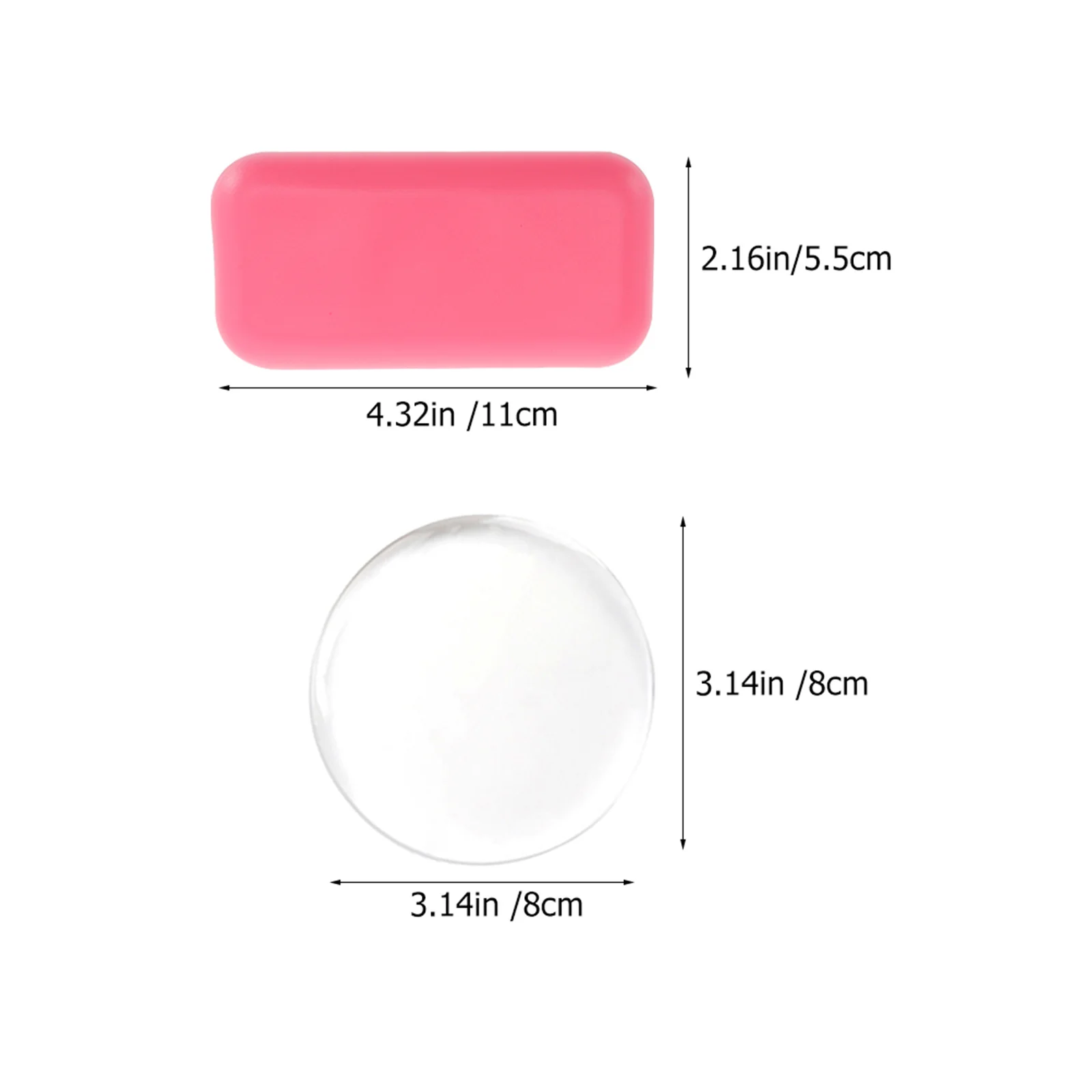 6pcs Silicone Pads For Eyelash Extensions False Lash Holders Storage Portable Durable Lash Accessories Practice Kit Eyelash