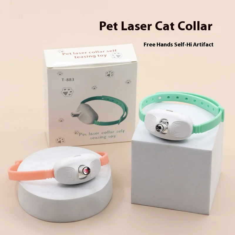 

Laser Cat Collar Toy - Interactive Teaser with Adjustable Laser Pointer for Play & Exercise