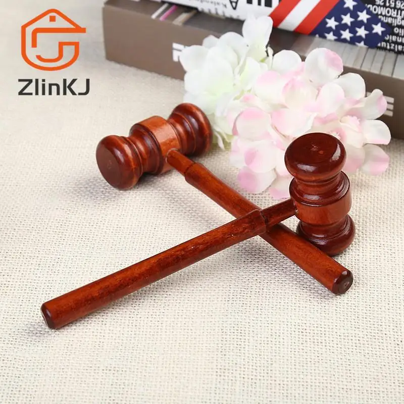 1PC Wooden Hammer Mini Hammer Lawyer Decoration Hammers Judge Hammer Wood Multitool Small Hammer Birthday Gift Christmas Toy