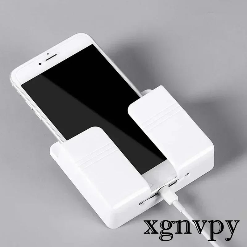 xgnvpy Charger Rack Shelf Wall Mounted Mobile Phone Charging Holder Multifunction Bracket Self Adhesive Universal Stand