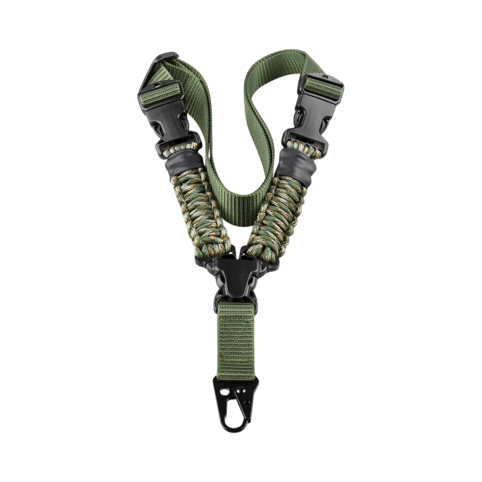 Nylon Rifle Webbed Vertical Single-point Rope Hunting Quick Adjustment Length Paracord Outdoor Multifunctional Tactical Harness