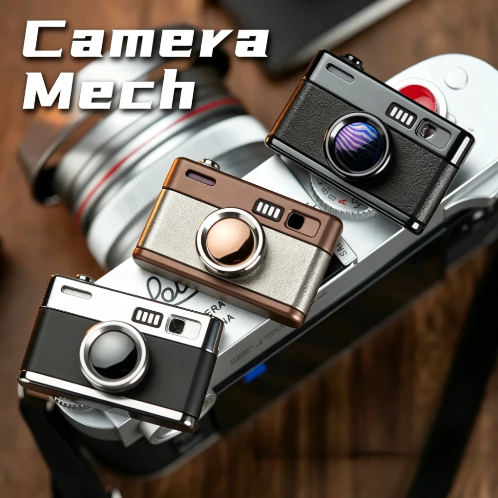 WANWU EDC Camera Mechanical Metal Conventional Track Composite Multi-Play Fingertip Push Card Stress Toy