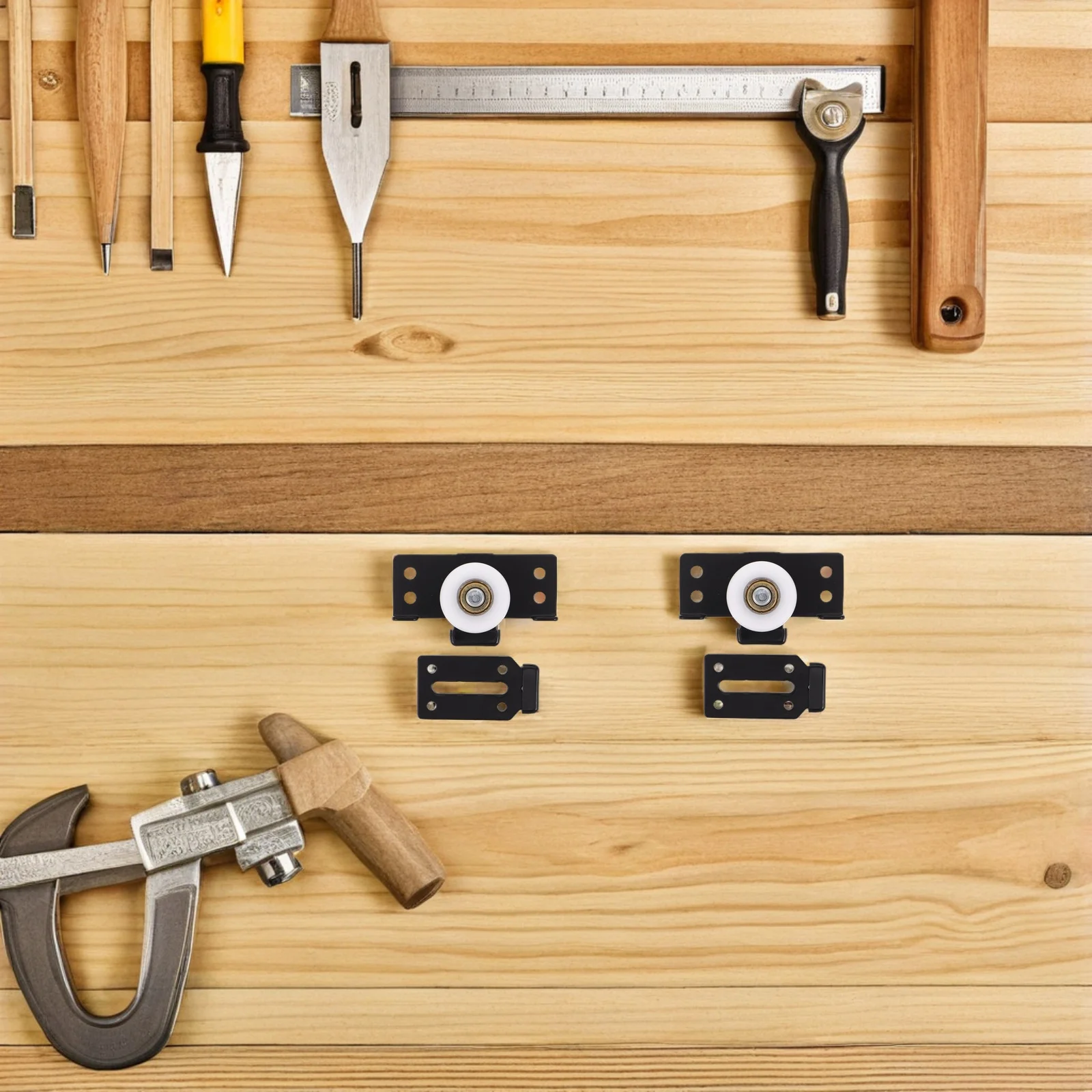 

5 pcs Silent Casters: Wardrobe Sliding Door Roller Wheels Smooth Gliding Replacement Heavy Duty Cabinet Hardware Track Rollers