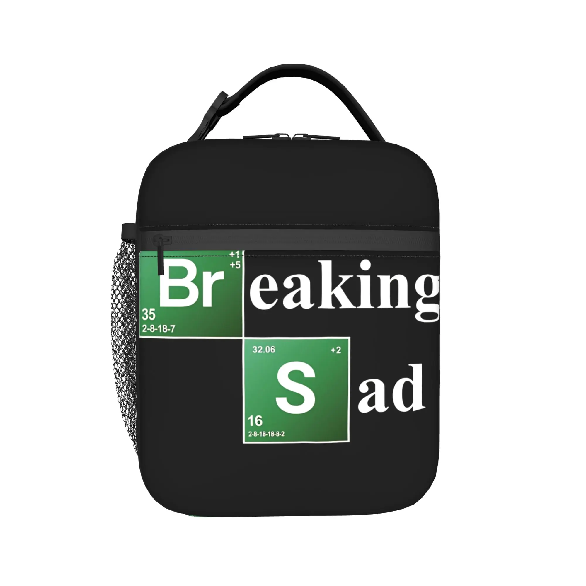 Breaking Bad Logo Lunch Bag  Fun Lunch Box For Child Outdoor Picnic Convenient Cooler Bag Oxford Print Tote Food Bags