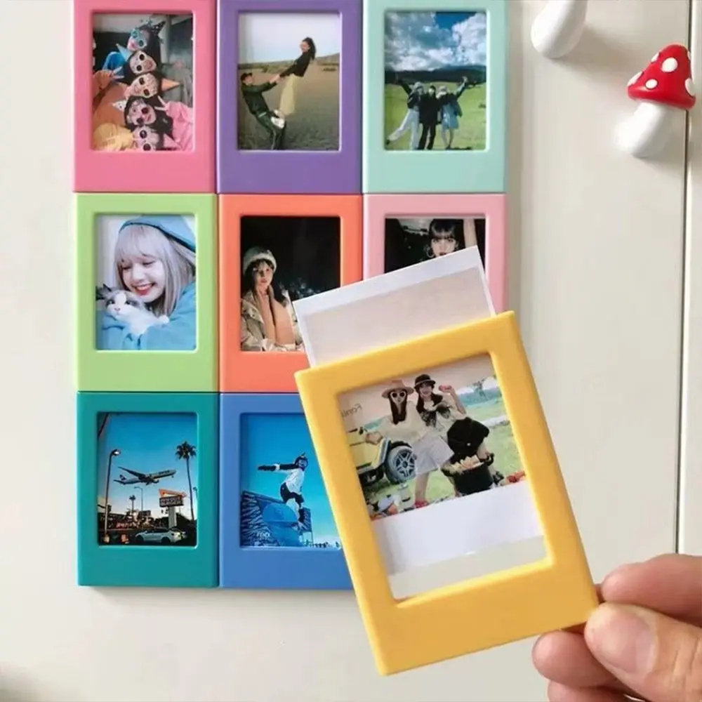 DIY Magnetic Instant Camera Photo Frame Colorful 3 inches Fridge Magnet Star Photo Picture Display Holder for Home Decoration