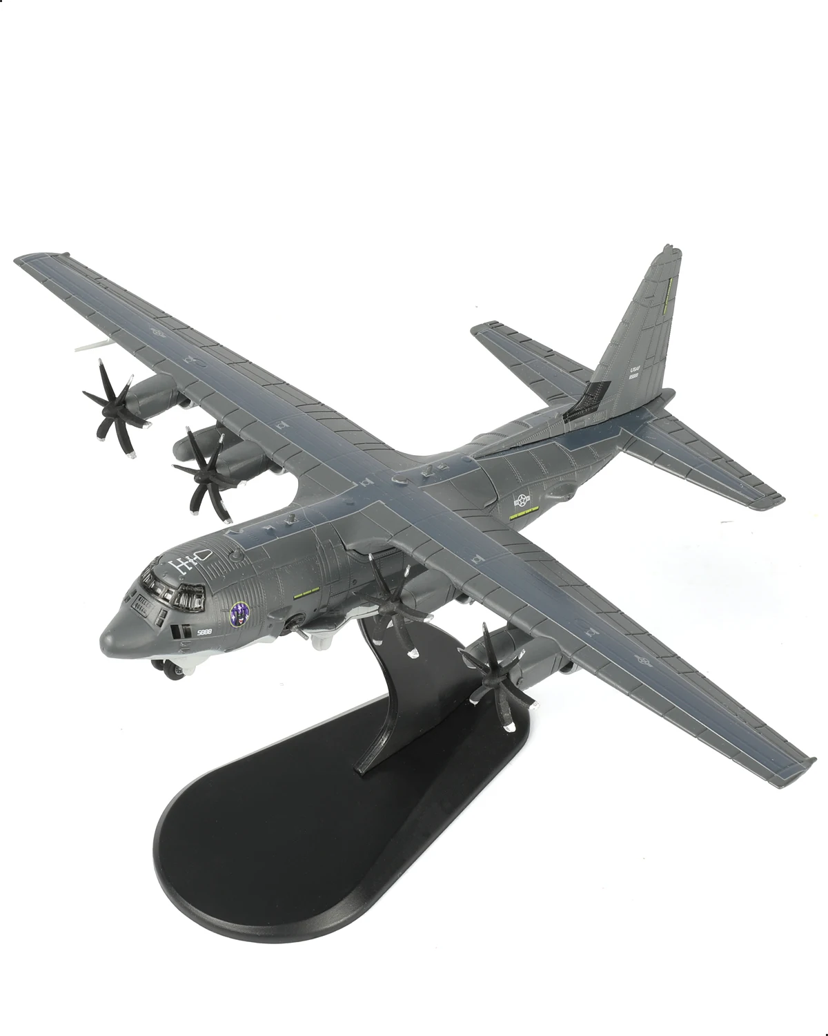 

Металлическая модель военного самолета NUOTIE 1/200 AC-130J Ghostrider Gunship, размах крыльев 7,95 дюйма, для наземных атак, коллекционный подарок