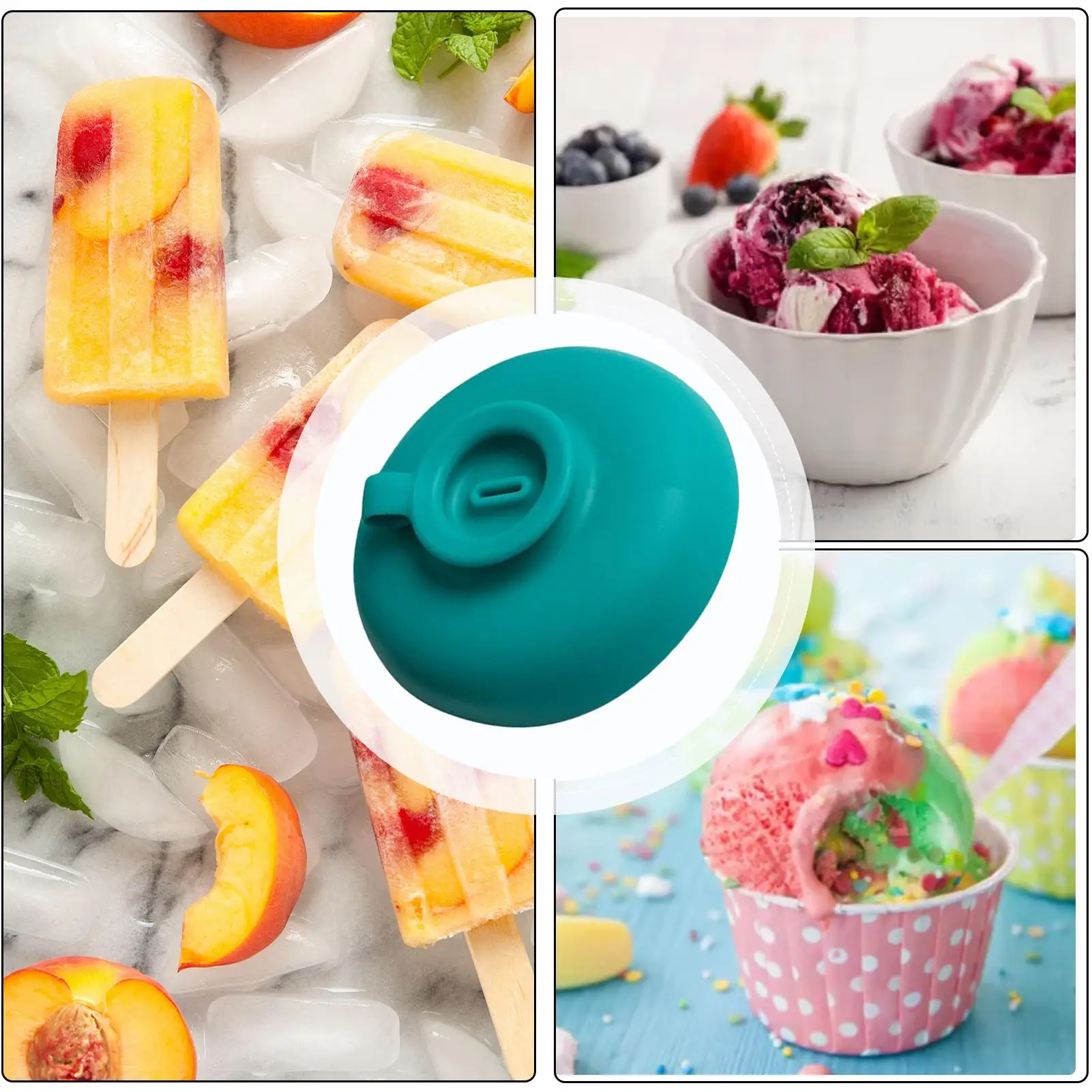 Supporto per ghiaccioli a prova di gocciolamento in Silicone per uso alimentare supporto per ghiaccio senza gocciolamento strumenti per gelato supporto per ghiaccioli con congelamento gratuito