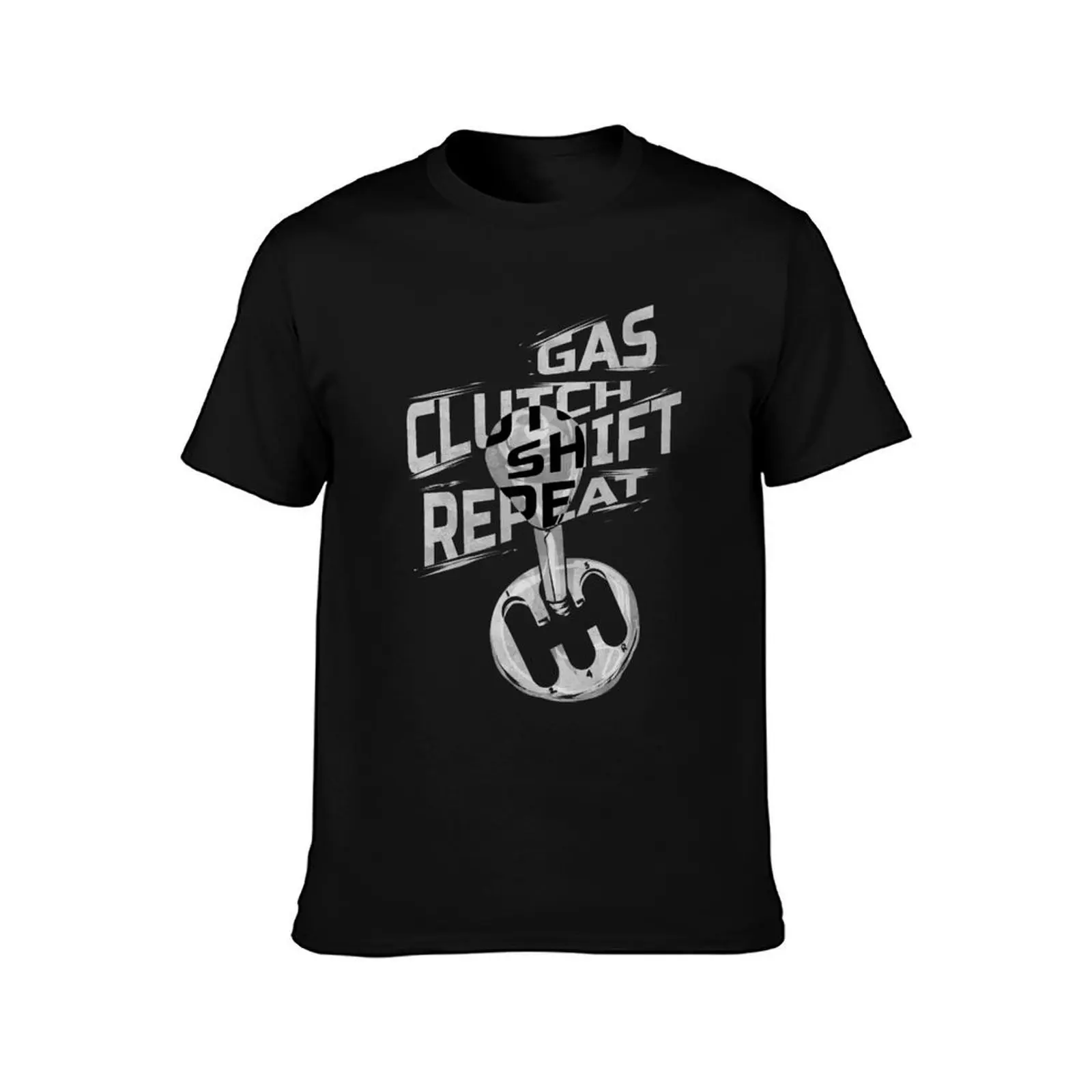 Manual Transmission - Gas Clutch Shift Repeat T-Shirt Plus Size Simple Casual Top