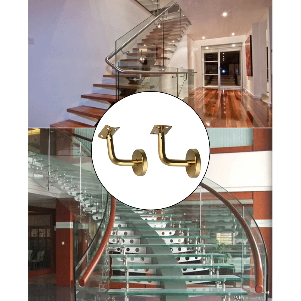 Stainless Steel Handrail Bracket Stair Bannister Bracket Wall Mount Hand Rail Support Wall Bracket Home Improvement Hardware