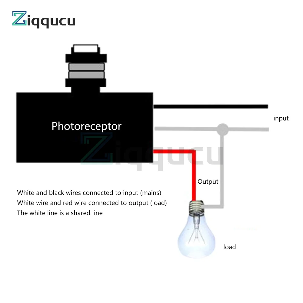 AC 120V Dusk to Dawn Sensor Photoelectric Switch Light Photocell Sensor Lighting Switch NK-301F Current Photoelectric Switch