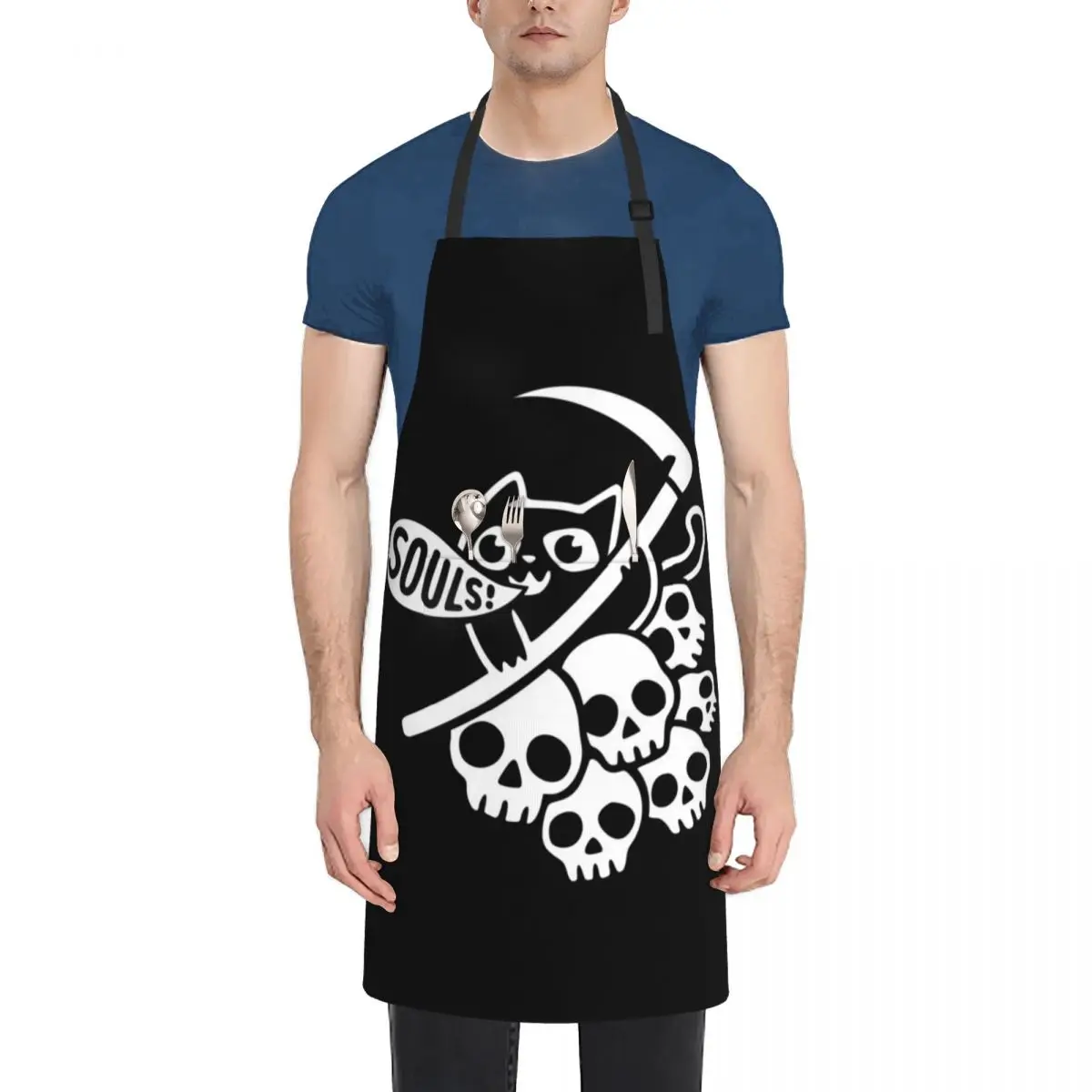 

Cat Got Your Soul II Apron innovative kitchen and home items Kitchen Man Art Apron