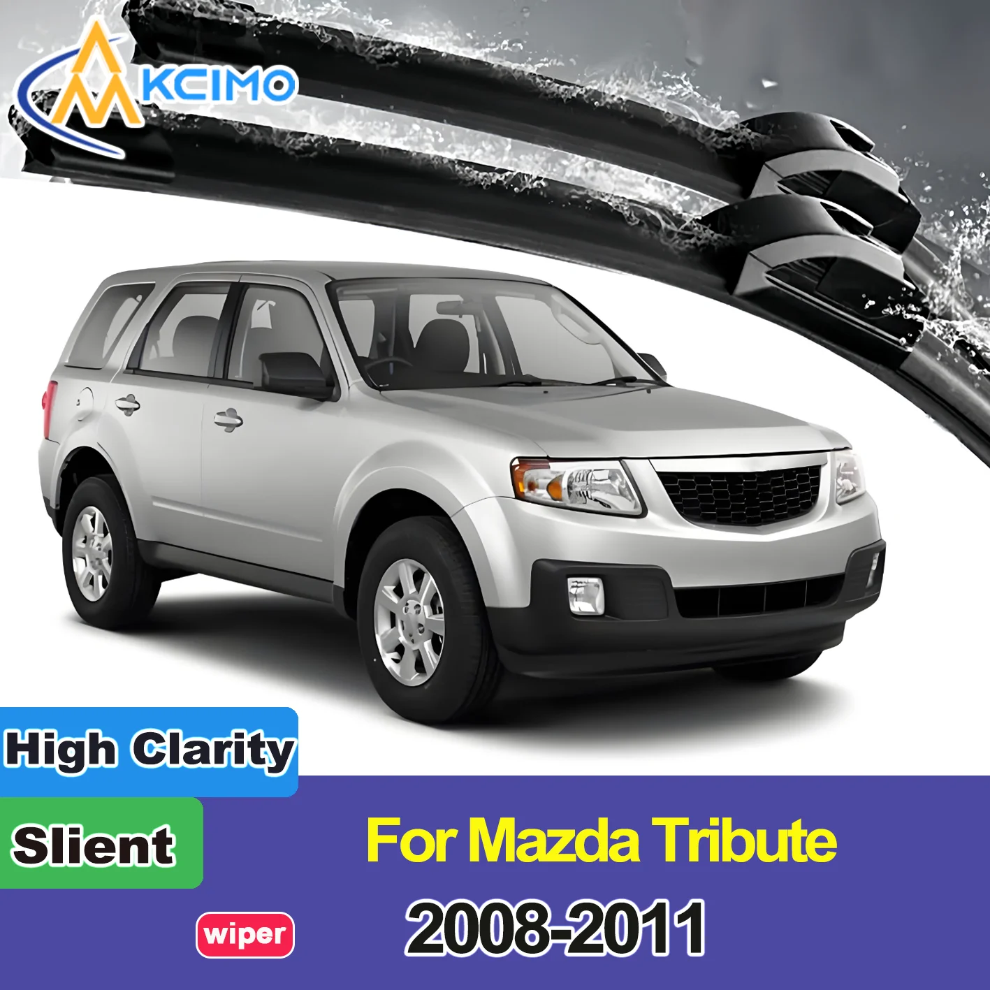 

2PCS New Front Windshield Wiper Blade for Mazda Tribute 2008-2011 Front Windshield Auto Wipers Blade Accessories 2011 2010 2009