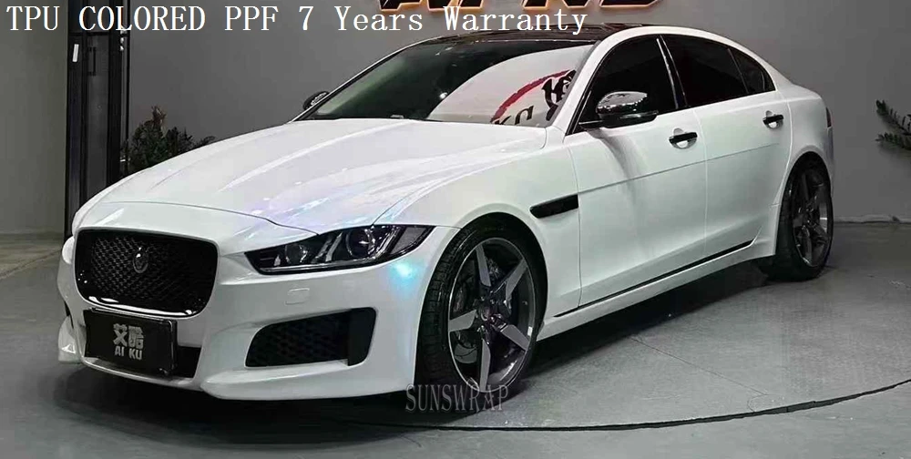 

Diamond White & Blue Color Shift PPF - Iridescent Pearl TPU Paint Protection Wrapping Film for Luxury Car, Yacht - Wet Install