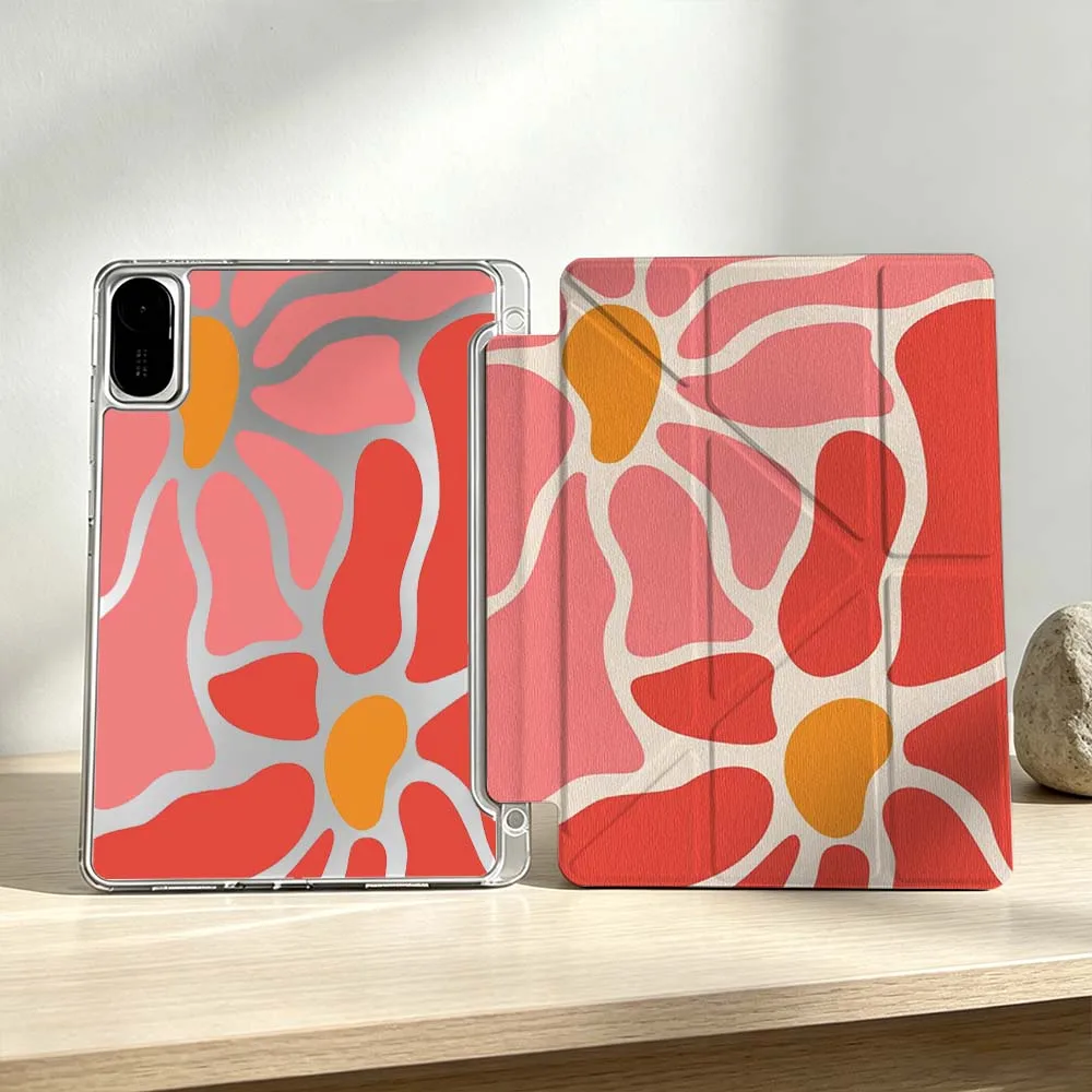 

Art Design Floral Pattern For Xiaomi Mi Pad 8 7 6 5 Pro Redmi Pad SE 2 Poco Pad Foldable 3Y Tablet Case Soft