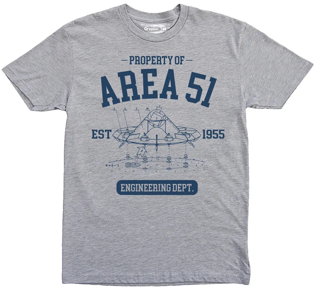 Property of Area 51 t-shirt, Engineering department, Alien, UFO, Engineer, Space