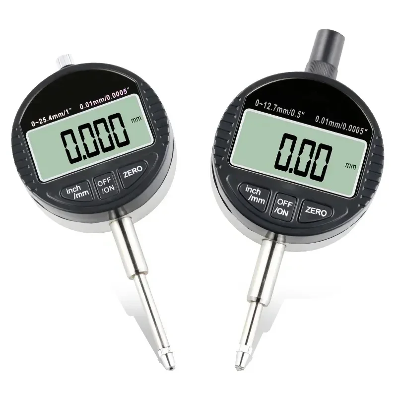 0-12.7mm 0-25.4mm DTI Digital Dial Indicator 0.001mm/0.01mm Accuracy Digital Probe Indicator Dial Test Gauge DTI Tester Tools