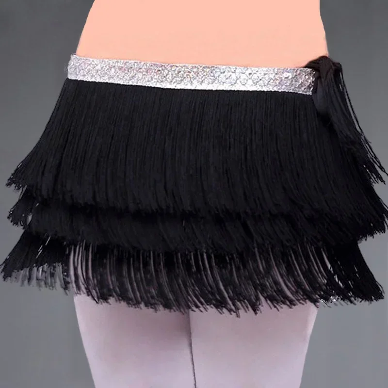 

Belly dance costumes sexy silver tassel belly dance belt for women belly dance costume hip scarf