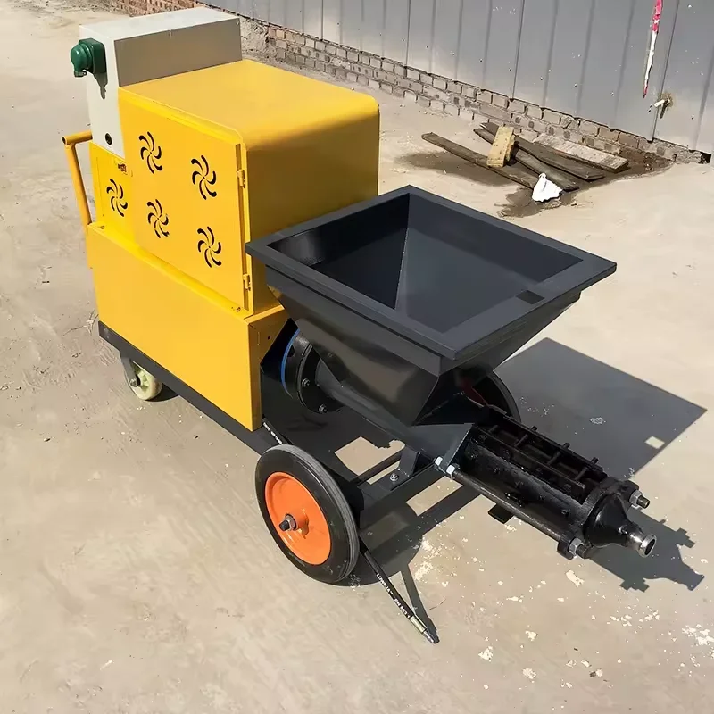 Cement Mortar Spray Machine High Load Moment Hand Mortar Spray Machine Diesel Concrete Sprayer Machine