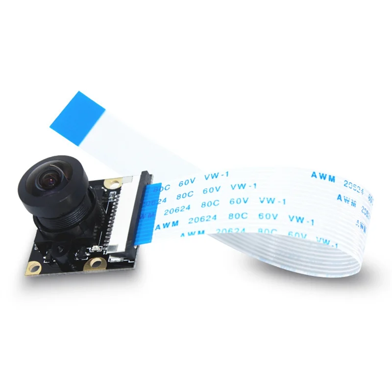 160 Degree OV5647 Camera Module For Raspberry Pi 3B+ 4B Adjustable Focus HD 5 Million Pixel 2592X1944 With FFC Cable Accessories
