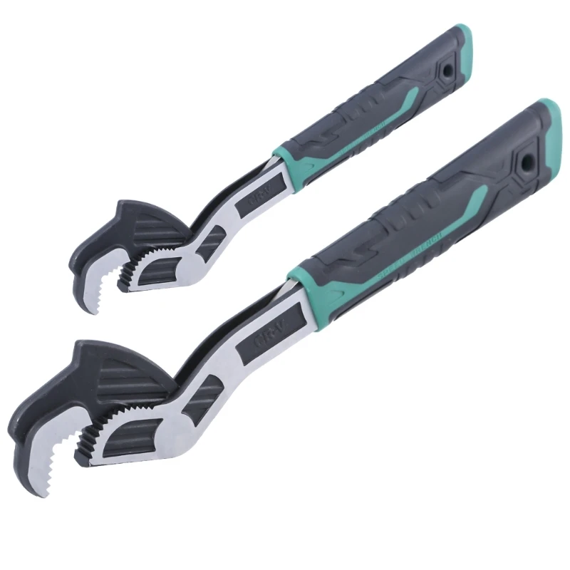 

Adjustable Wrench Set 8inch+12Inch Self Locking Grip Pipe Wrench for Plumbing Dropshipping