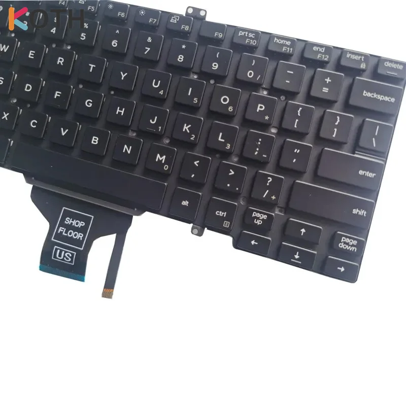 

New For Dell Latitude 5400 5401 5410 5411 7400 7410 US Keyboard With Backlight