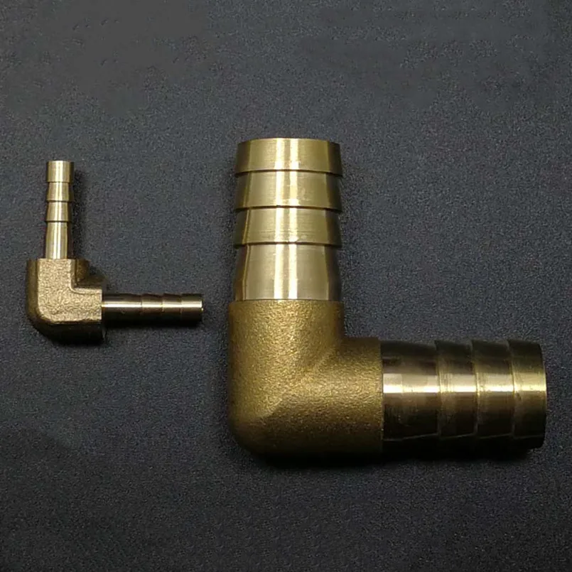 Hose Barb 4mm 5mm 6mm 8mm 10mm 12mm 14mm 16mm 19mm Brass Elbow Barbed Pipe Fitting Coupler Connector Adapter