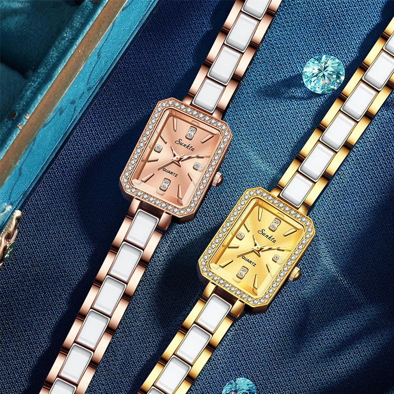 Luxury Top Brand Women's Watches Fashion Elegant Silver Watches for Women Original Simple Waterproof Quartz Wristwatches Ladies