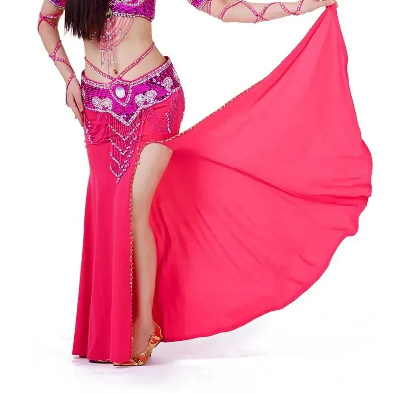 กระโปรงเต้นระบำหน้าท้องแบบแยกชิ้นเดี่ยว คุณภาพสูง กระโปรงเต้นระบำหน้าท้องแบบสวิง