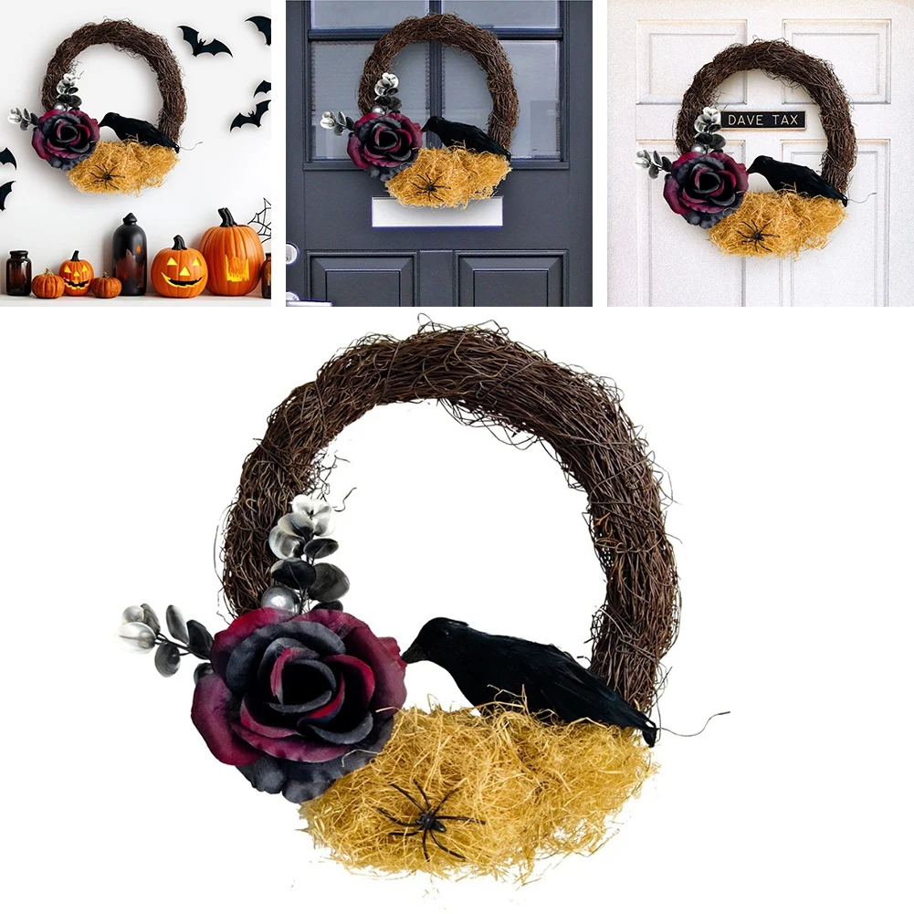 البومة زهرة إكليل الخريف التجمعات التكيف الجمالية الاستئناف ملفوفة يدويا تصميم الأزهار جودة طويلة الأمد 30*26*9 سنتيمتر