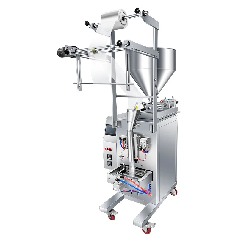 Nueva Máquina Neumática Vertical para Envasar Salsas, Salsa de Tomate, Salsas Dulces y Picantes, Miel y Aderezos