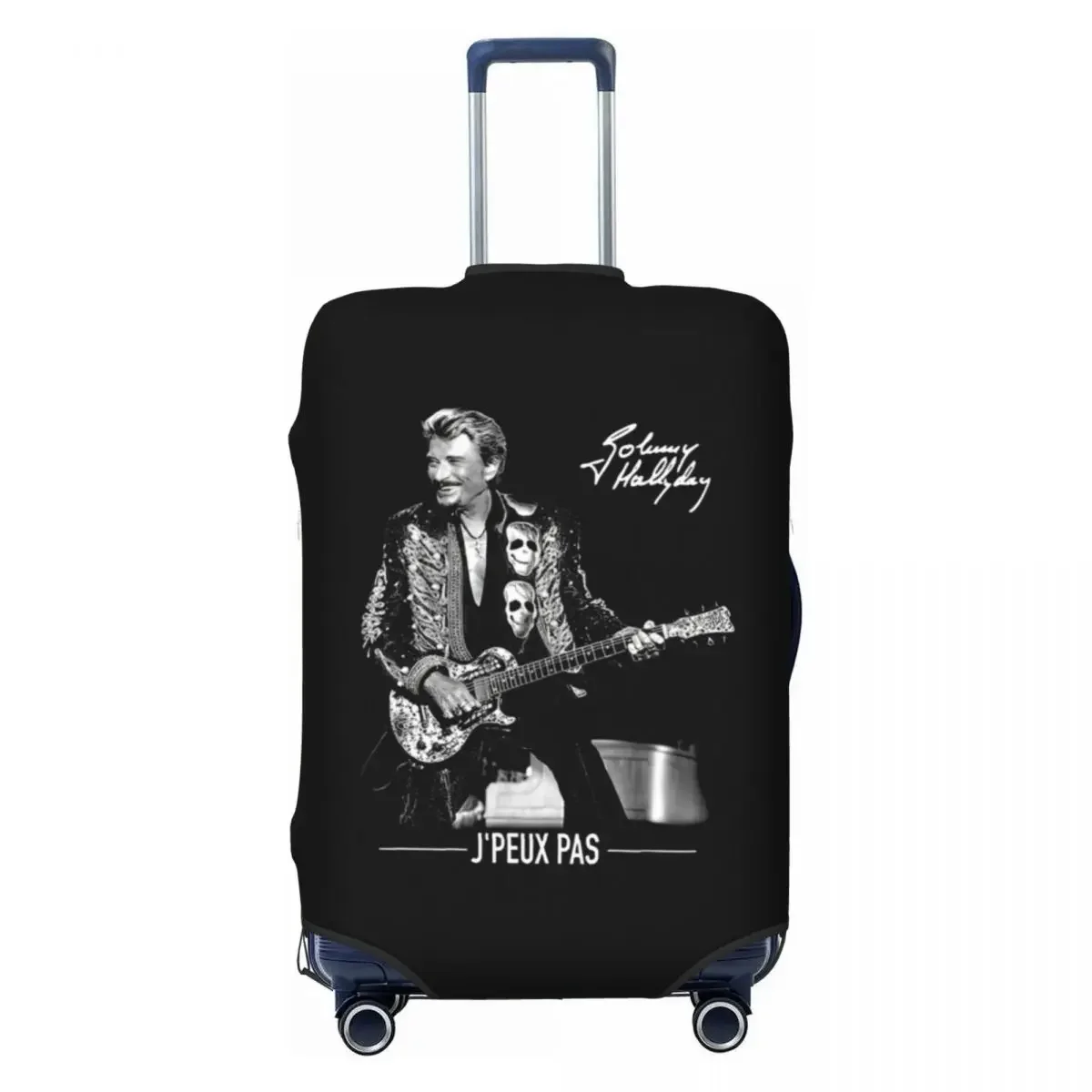 

Изготовленный на заказ французский рок-легенда Johnny Hallyday, дорожный чехол для багажа, моющийся чехол для чемодана, подходит для 18-32 дюймов