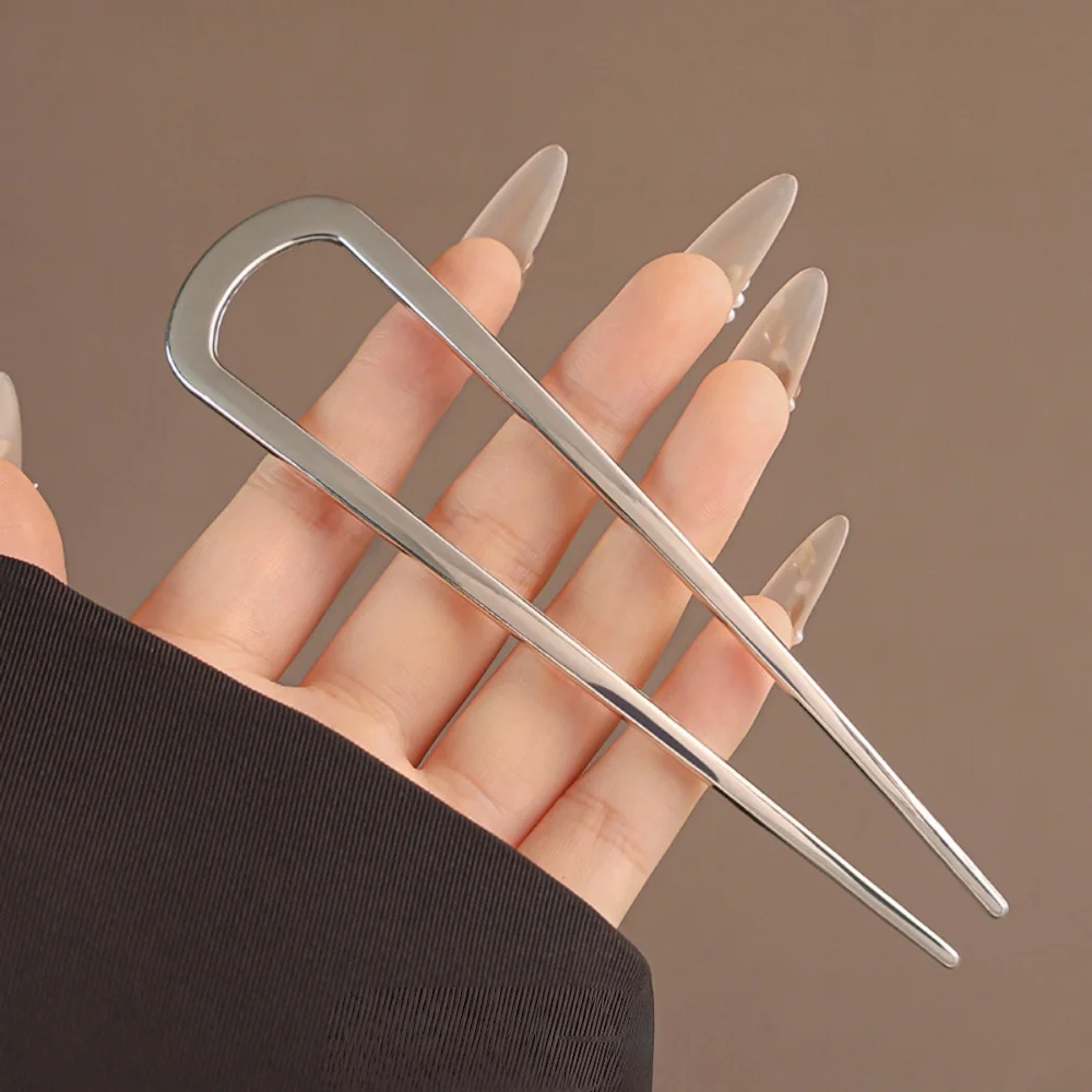Neue Einfache U-förmige Haarnadel Metall Haar Sticks U Französisch Haar Clips Pins Modische Haar Schmuck Zubehör für Frauen Großhandel