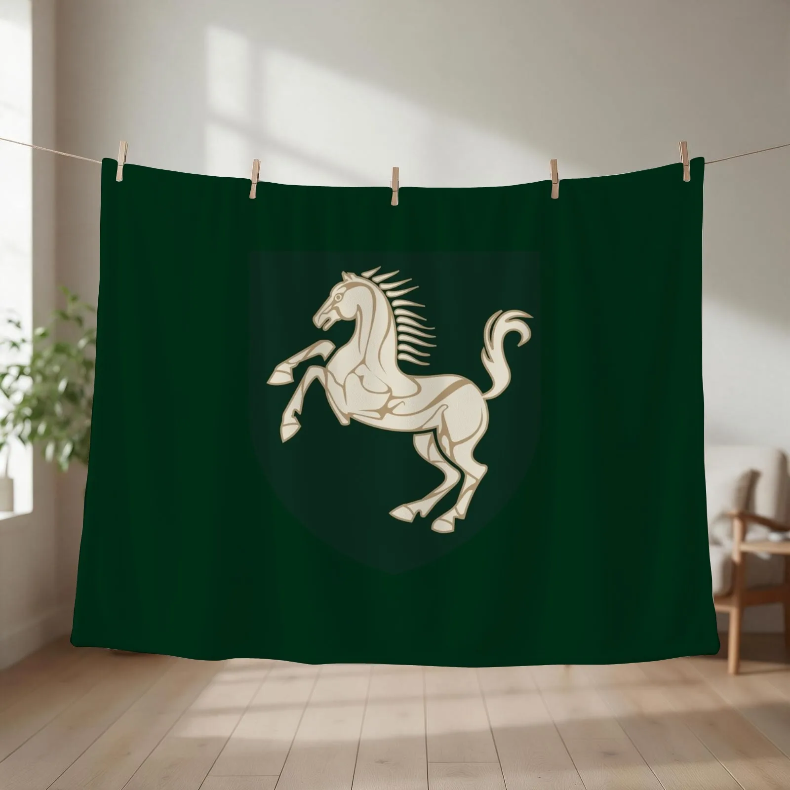 Rohan Crest Throw Blanket couch cozy soft plush fuzzy picnic outdoor blanket