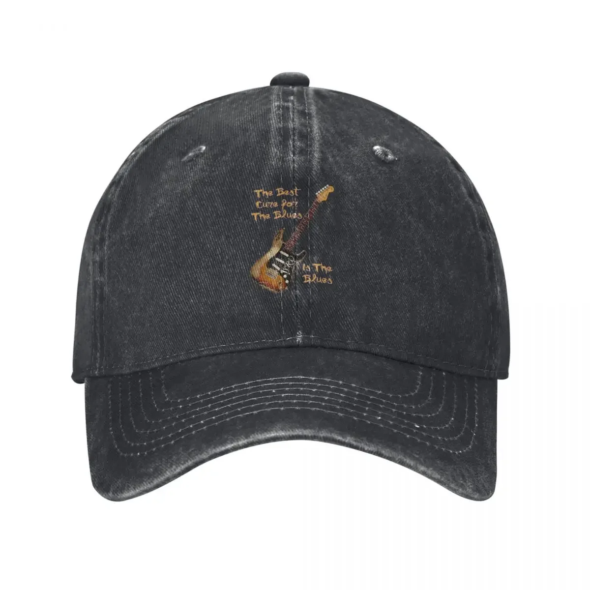 

SRV Stevie Ray Vaughan The Best Cure is The Blues Baseball Cap Trucker Hat Christmas Hat Women's Beach Outlet Men's