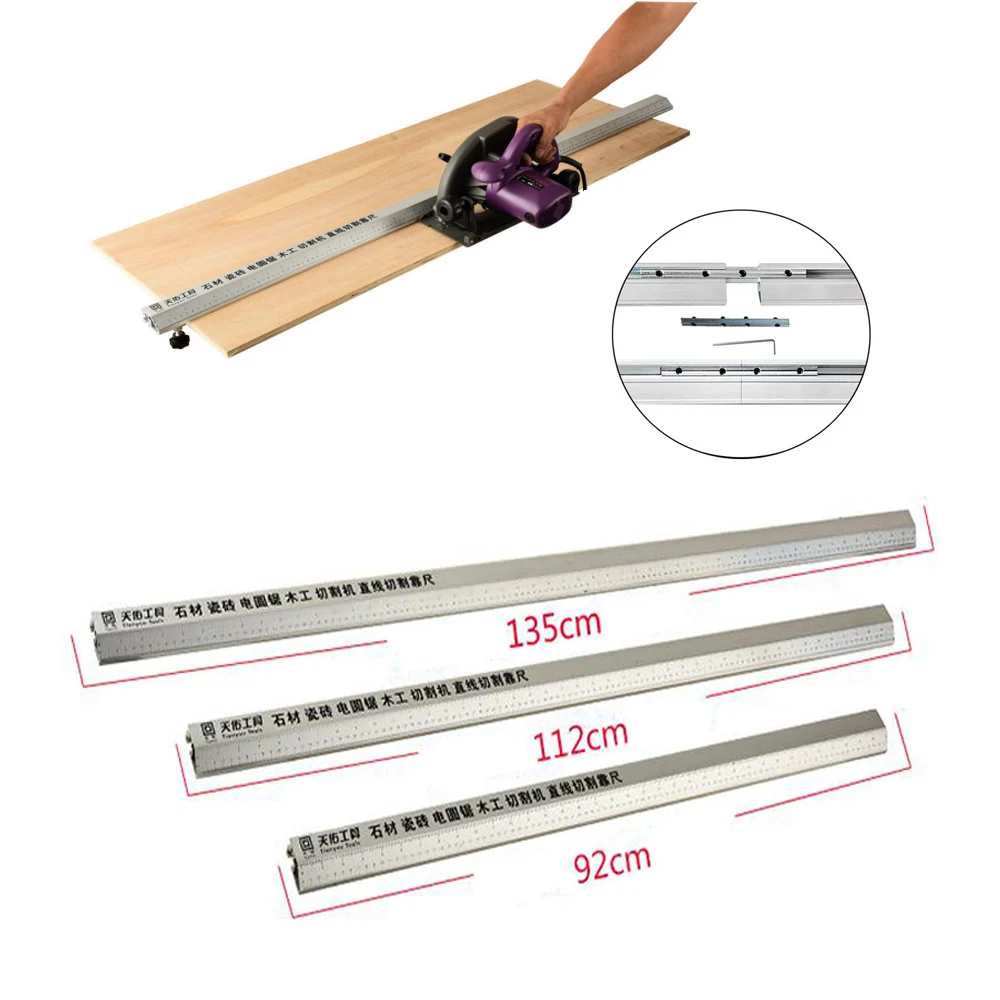 serra circular eletrica maquina de corte guia pe regua guia 3in 45 graus chanfro fixacao angulo corte ferramenta ajudante 01