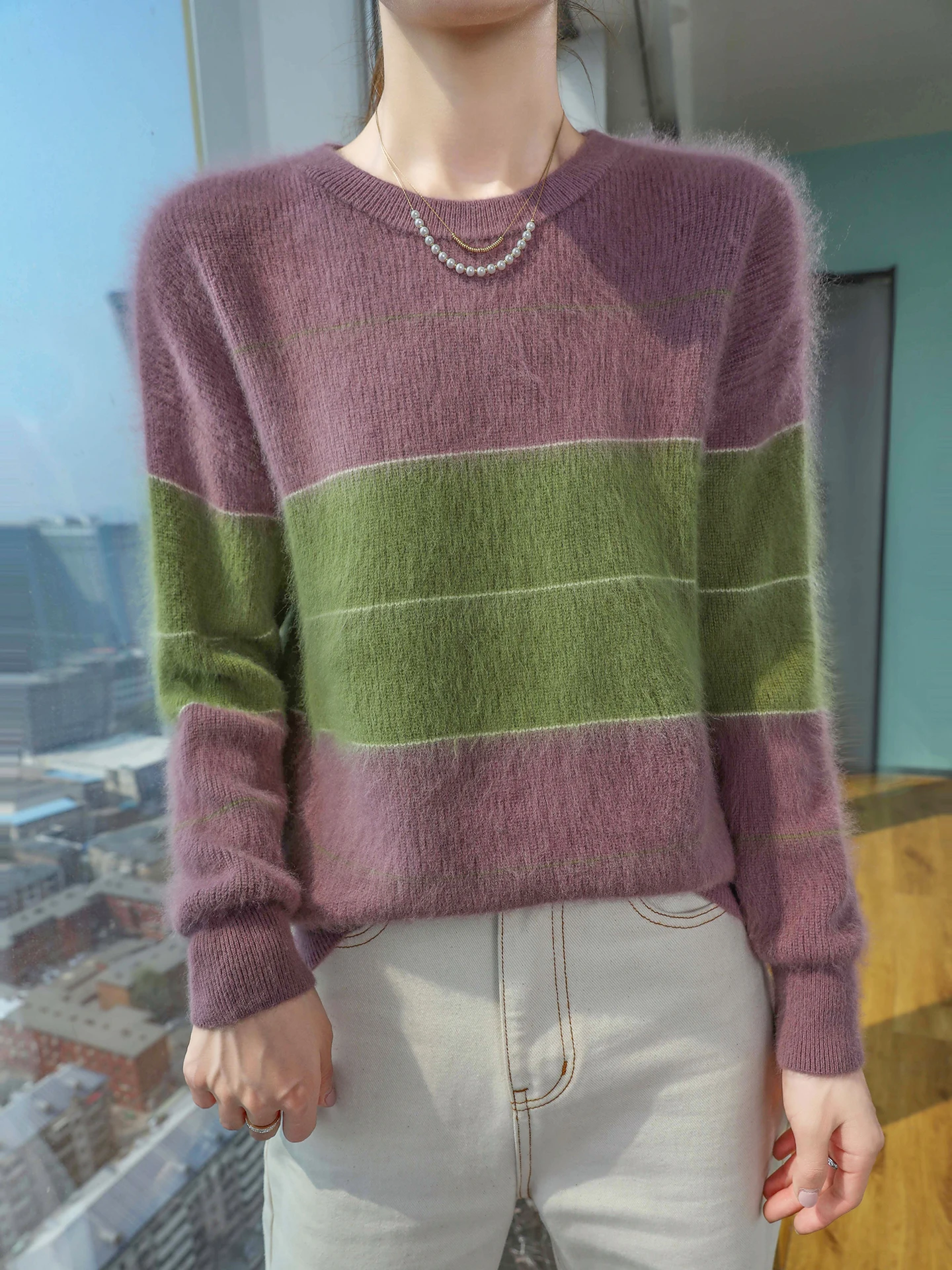 Otoño e Invierno lana de visón - Cashmere Sweater Formal reseña y precio