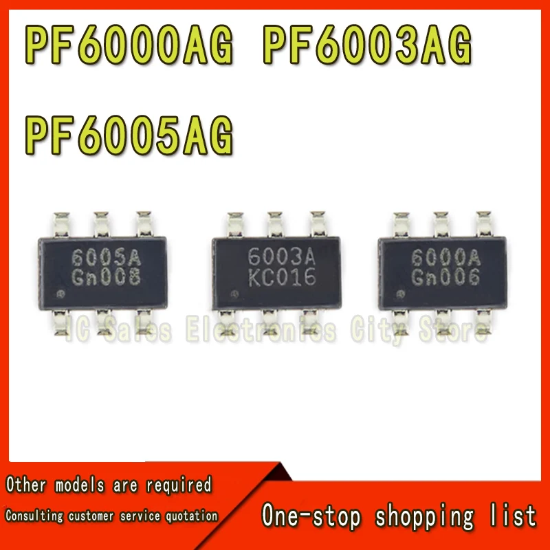 (5 Stuk) 100% Nieuwe PF6000AG PF6003AG PF6005AG 6000A 6003A 6005A Sot23-6 Chipset