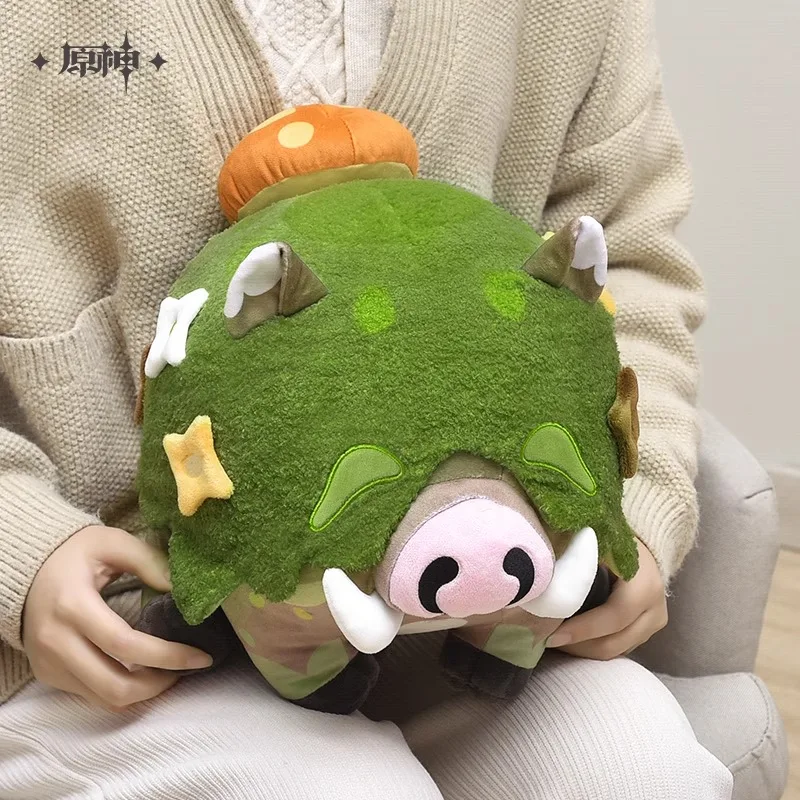 【MiHoYo Genuine Impact Official】Shroomboar Plush Doll  Mascot Toys Anime Boar Pendant Child Gift Prop Stuffed Toy Xmas Kids Gift