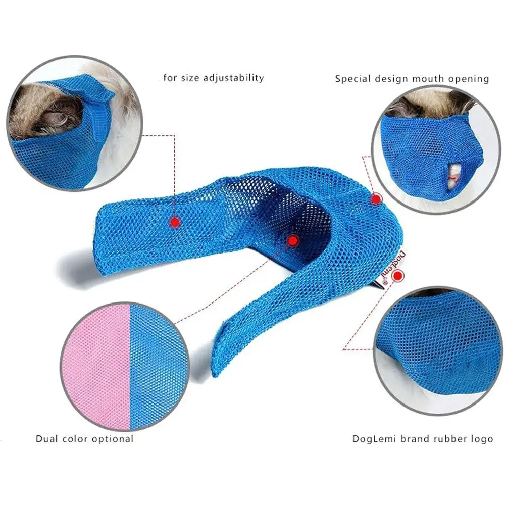 قناع شبكي قابل للتنفس للقطط، حقيبة ضبط النفس للقطط، مضادة للعض ومضادة للمواء، تمنع القطط من عض العناية بالقطط #2