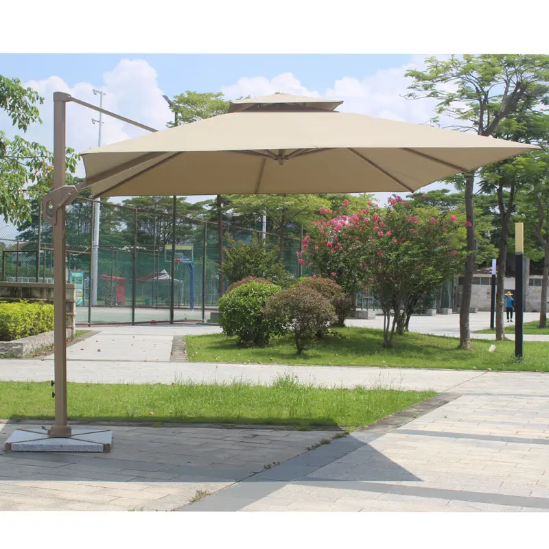 

Large Roman Garden Cantilever Umbrella With Base