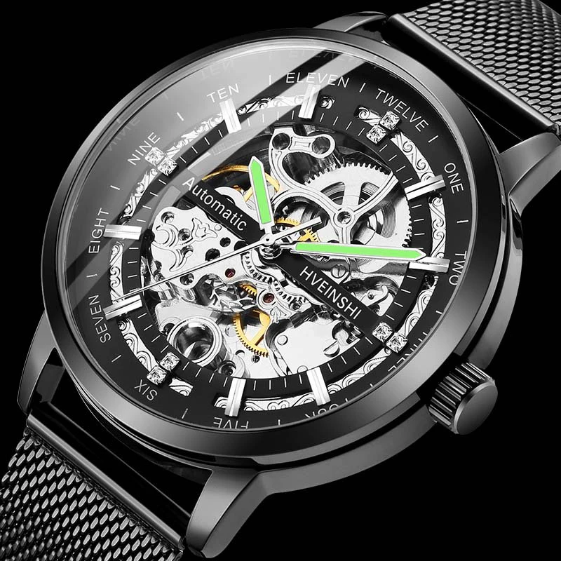 UTHAI H06 Mechanical men's watch Simple men's fashion waterproof watch  Automatic original movement mechanical watches