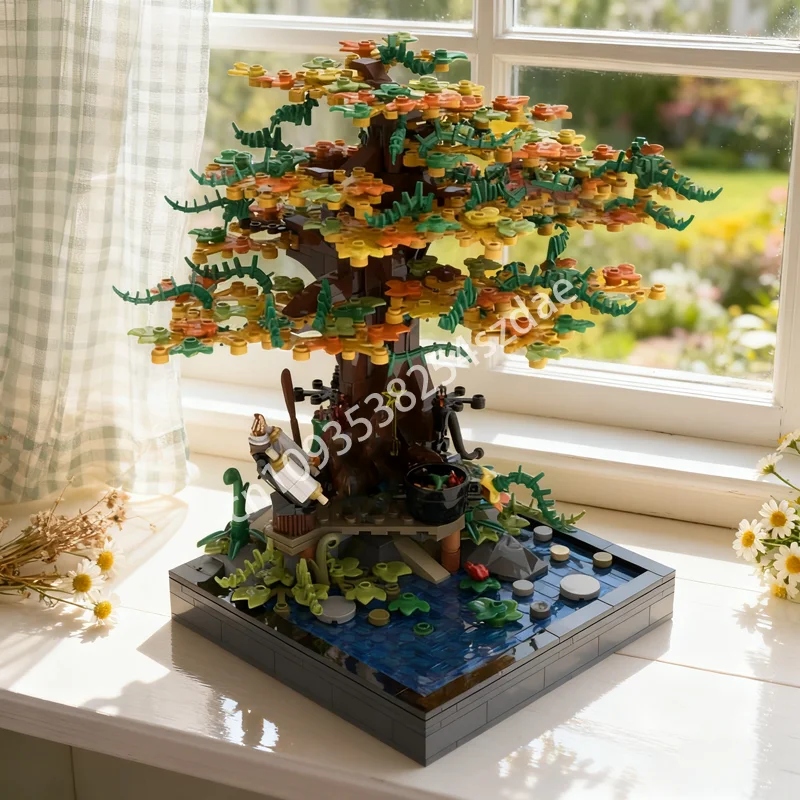 

601 шт. MOC Majistos Tree Workshop Замковая модель Строительные блоки Рождественский подарок Строительные игрушки DIY Творческая идея День рождения