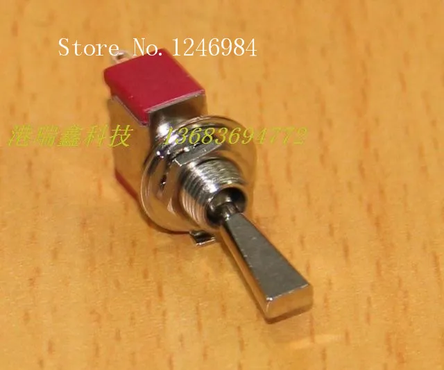 [SA]Flying model aircraft two tranches T8013U single flat handle small toggle switch toggle switch M6.35 Taiwan SH T80-T--50pcs/