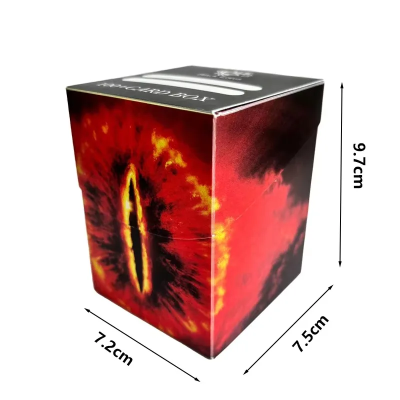 Breite Spielkarten-Sammelboxen: Sternenhimmel-Wellen-Augen-Karten-Deck-Box für 100+ Karten, MTG-Deck-Box mit einem Trenner, Sammlerstück – Detail 3