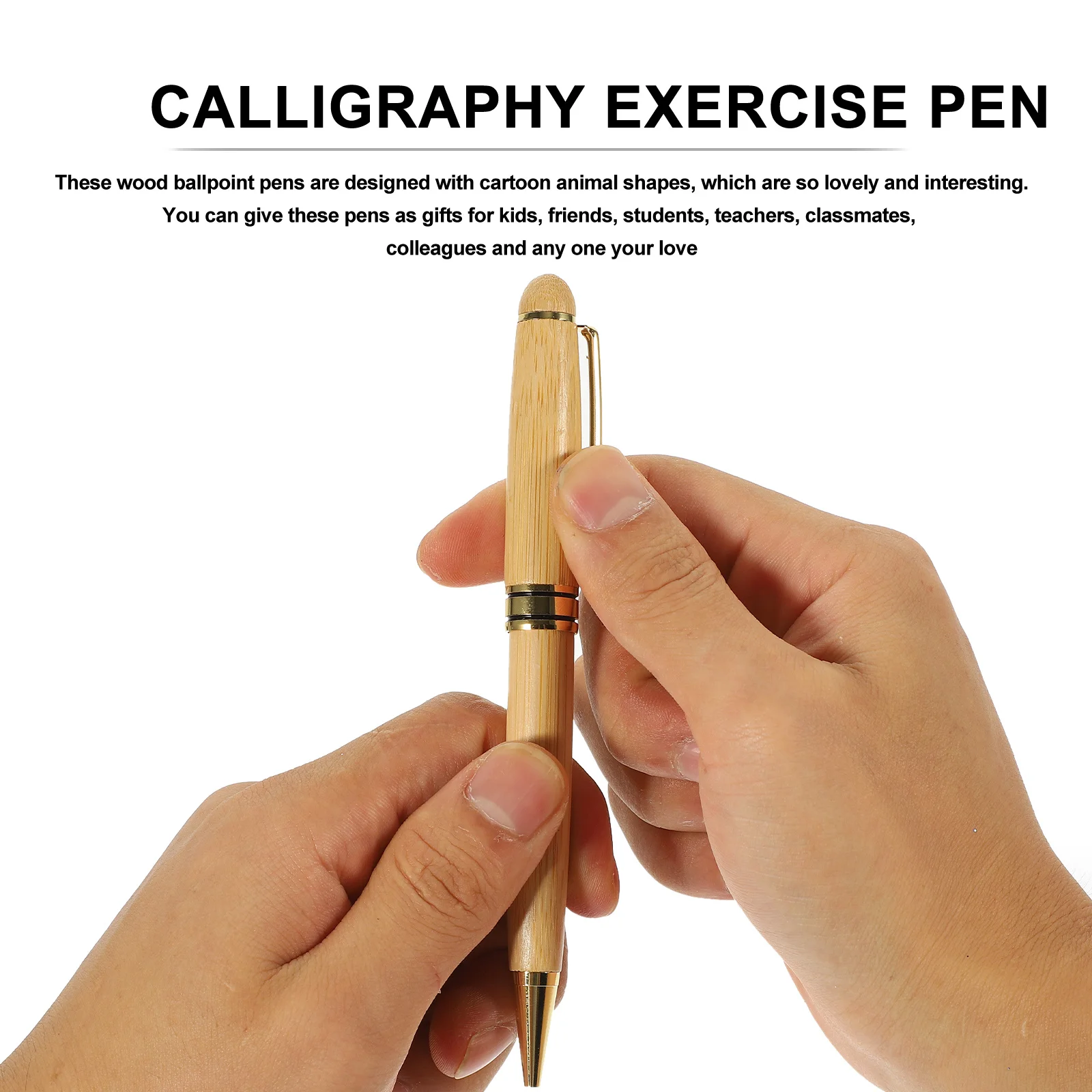 

1 set 1 Set Calligraphy Fountain Pen Bamboo Ink Pen Smooth Writing Portable Vintage Style Gift Box For Office School Practice