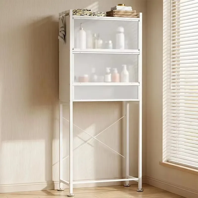 Multi-layer Waterproof Storage Rack Cabinet Above Washing Machine for Bathroom Laundry Room