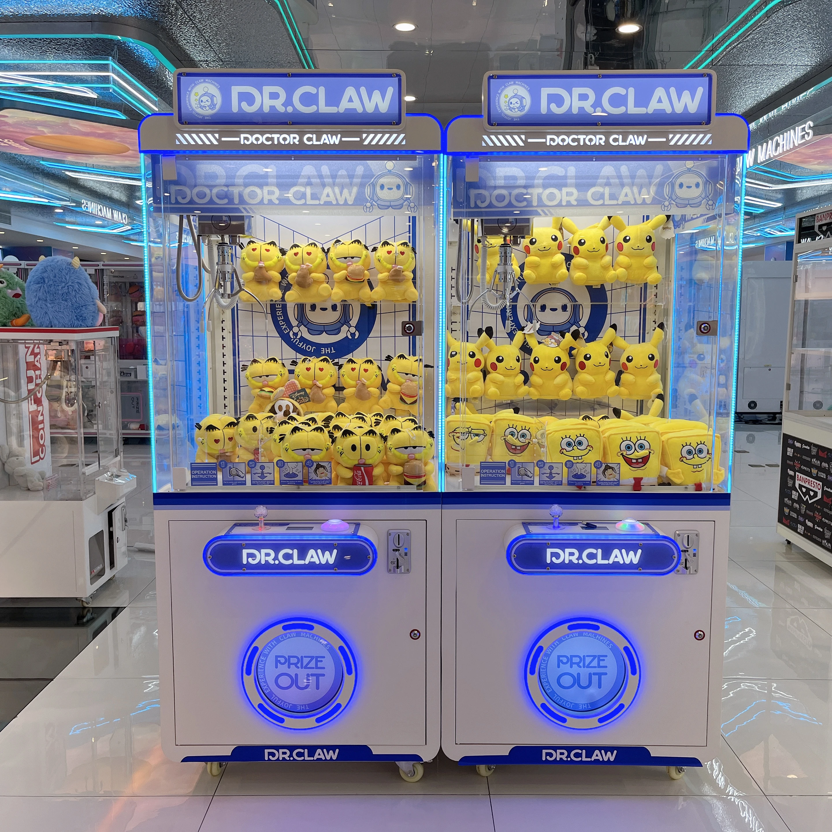 

Shopfront Arcade Games Doll Crane Vending Gripping Machine Toys Stuffed Animal Plush Catcher Coin Operated Grabber Game Shop