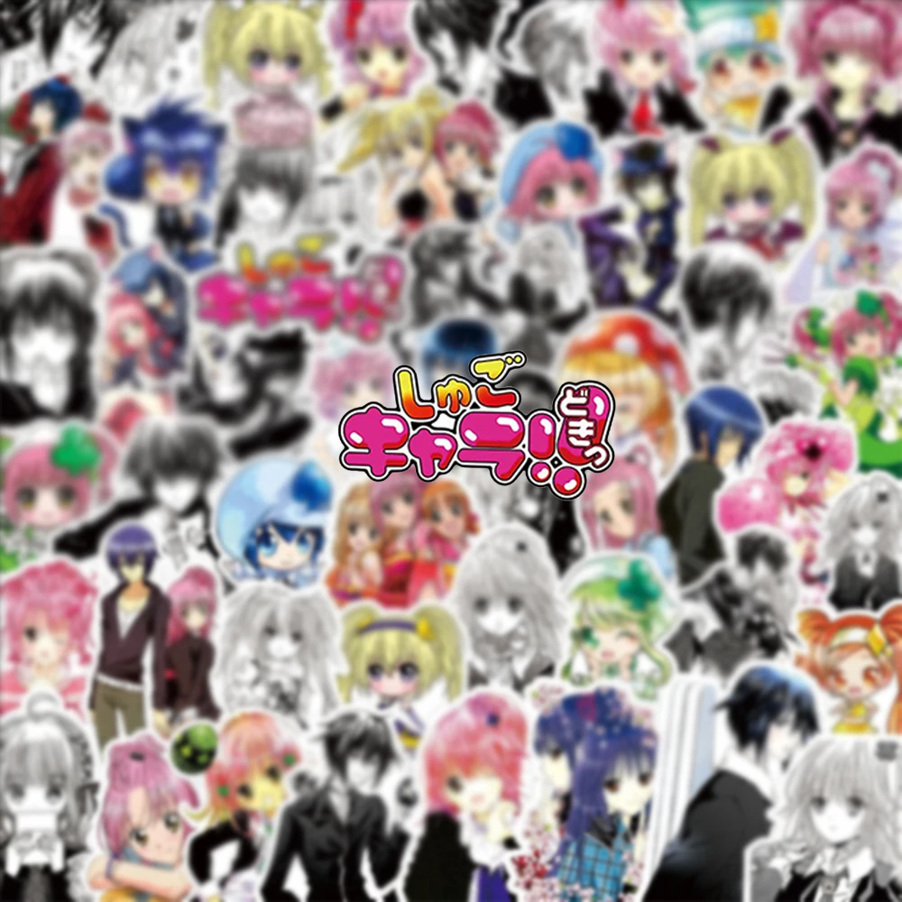 

20/40/80pcs Kawaii Shugo Chara Stickers Tsukiyomi Ikuto Hinamori Amu Anime Sticker Laptop Luggage Phone Ran Suu Cartoon Decals